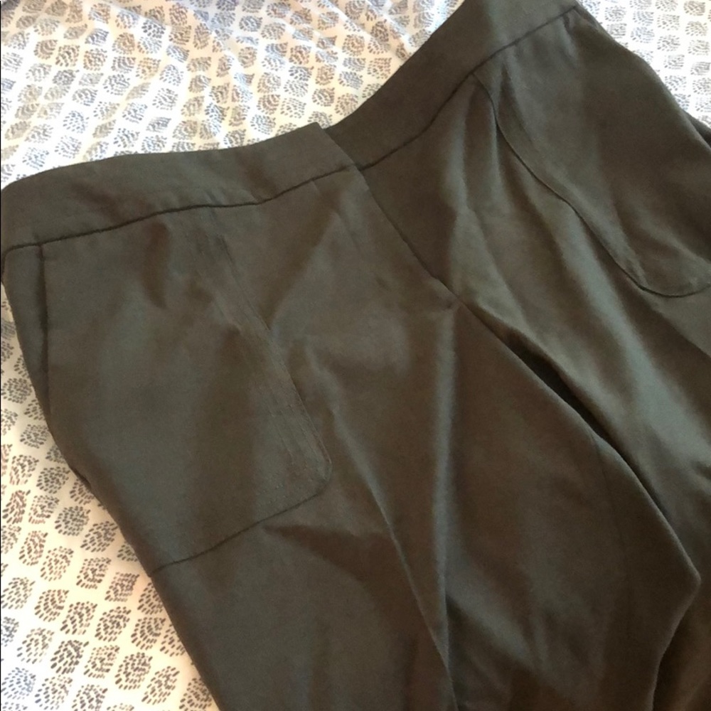 Army Green Flare Slacks